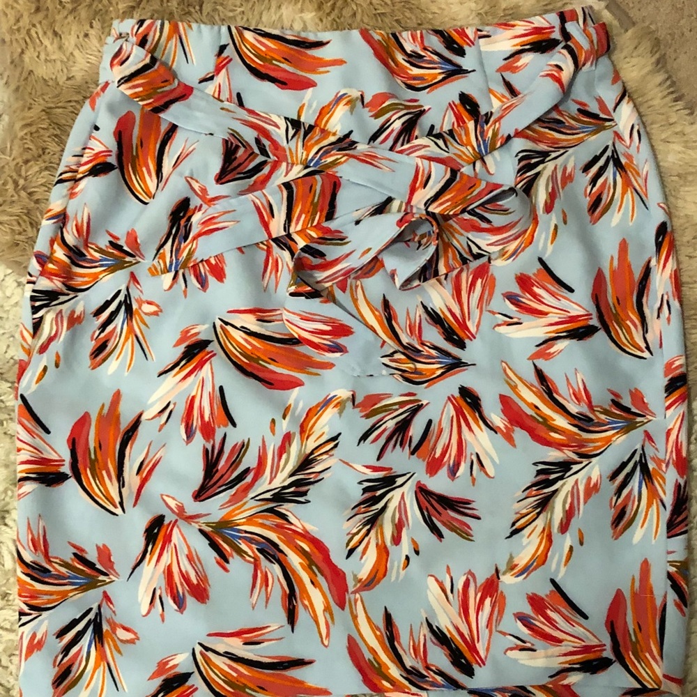NWOT Lane Bryant Multi Color Belted Pencil Skirt